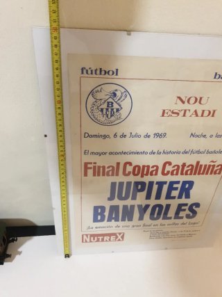 Cartel Fútbol Final Copa Cataluña 1969