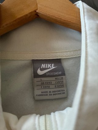 Sudadera Nike Vintage Blanca y Dorada