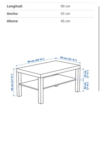Mesa Lack Ikea Negra