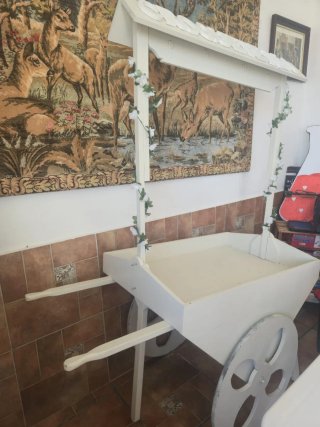 Carrito para eventos blanco