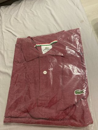 Polo Lacoste Rojo Talla L