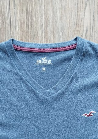 Camiseta hombre  Hollister Azul Talla M