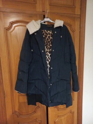 Plumífero azul marino talla XL