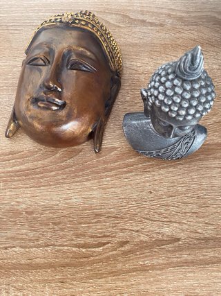 Figuras Buda Dorado y Plateado