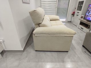 Sofá de 2 plazas beige