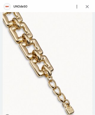 Pulsera Uno de 50 Dorada