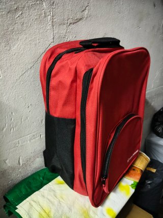 Mochila pícnic Caixa Sabadell roja