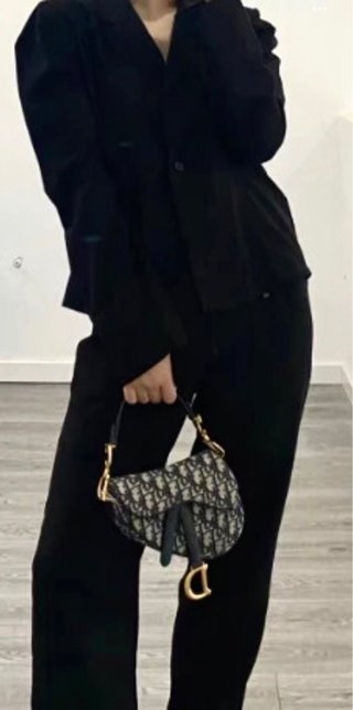 Bolso Dior Saddle Beige y Negro