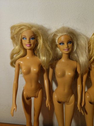 Lote 9 Barbie, anni '90. In condizioni accettabili