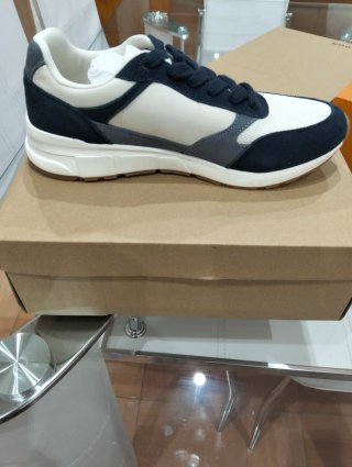 Zapatillas Silbon Hombre Azul y Blanco