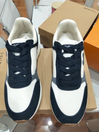 Zapatillas Silbon Hombre Azul y Blanco