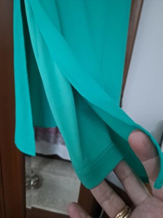 Vestido verde sin mangas