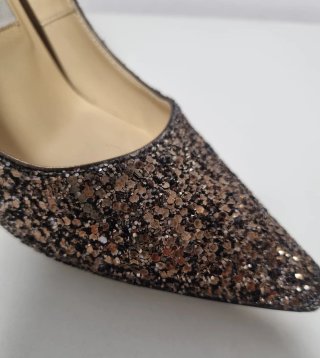 Zapatos Jimmy Choo Talla 37 Negro/Plata