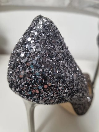Zapatos Jimmy Choo Talla 37 Negro/Plata