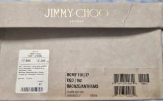 Zapatos Jimmy Choo Talla 37 Negro/Plata