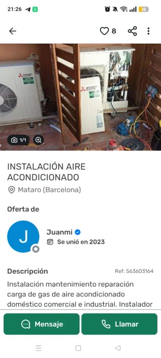 Montaje y reparación de aire acondicionado
