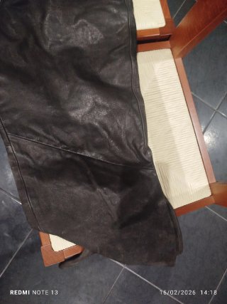 Pantaloni uomo pelle caccia marroni