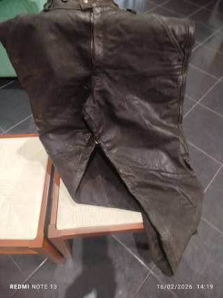Pantaloni uomo pelle caccia marroni