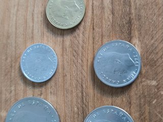 Lote de monedas antiguas de Pesetas