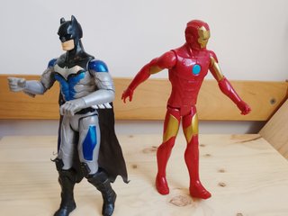 Pack 2 Figuras Batman y Iron Man 30cm