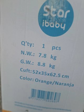 Trona infantil con estampado de jirafas