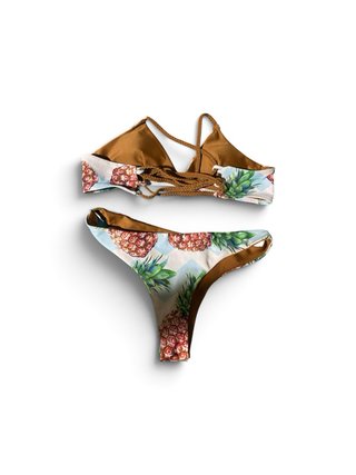 Bikini de piñas reversible