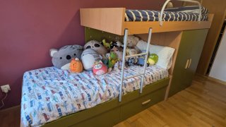 Litera infantil 2 camas 90 x 190 con mueble