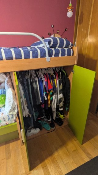 Litera infantil 2 camas 90 x 190 con mueble