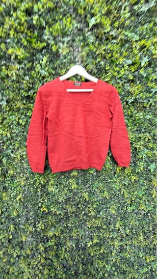 Jersey Rojo Cuello Pico
