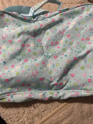 Bandolera Safta flores y bici