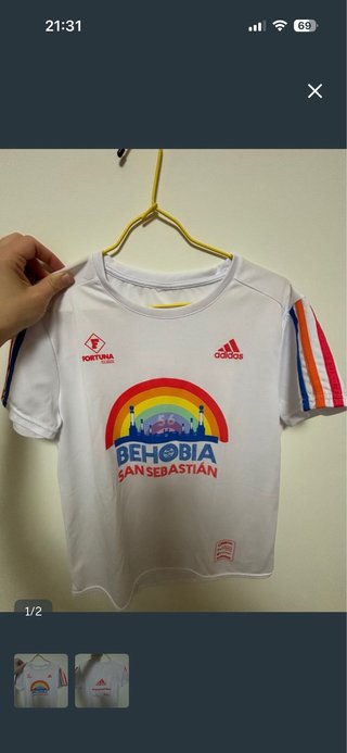 Camiseta Behobia San Sebastián Adidas Talla M