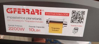 Impastatrice Planetaria Gfèrrari 2200W