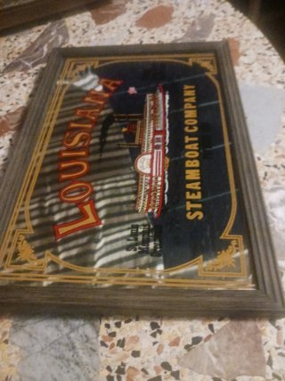 Cuadro Espejo Steamboat Company Louisiana