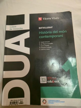 Dual 1. Història del món contemporani. Llibre c...