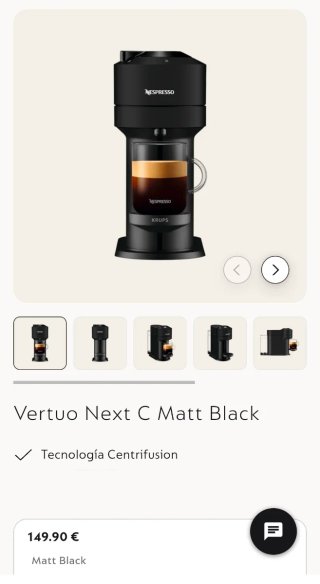 Cafetera Nespresso Vertuo Next C