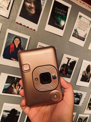 Cámara Instax Mini LiPlay Rosa/Dorado