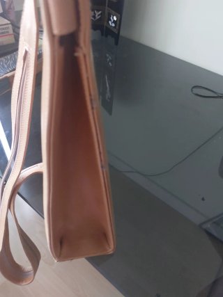 Bolso Martinelli Piel Beige Dorado