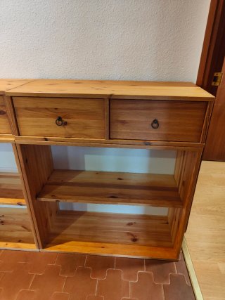 Estantería de pino macizo