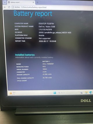 Dell Vostro 5568 i5 16GB RAM SSD 256GB