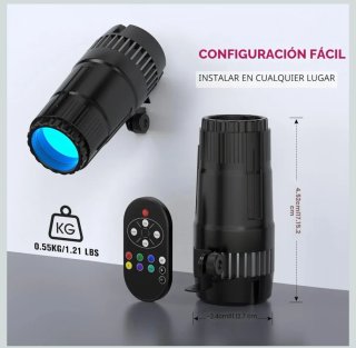 Foco LED RGBW 30W Pinspot + Mando