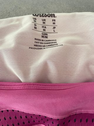 Camiseta deportiva Wilson rosa Talla L
