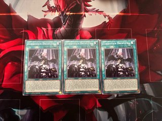 Playset 3x Forbidden Droplet Yugioh Carta Mágica