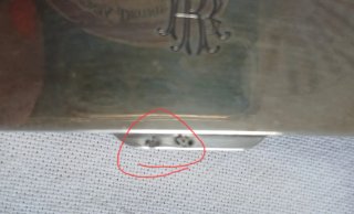 Cajita de plata con iniciales AR
