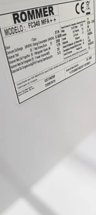 NEVERA COMBI ROMMER NO FROST ENERGÍA A+