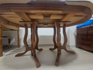 Mesa comedor madera extensible