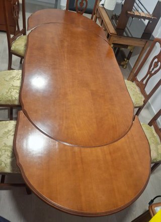 Mesa comedor madera extensible