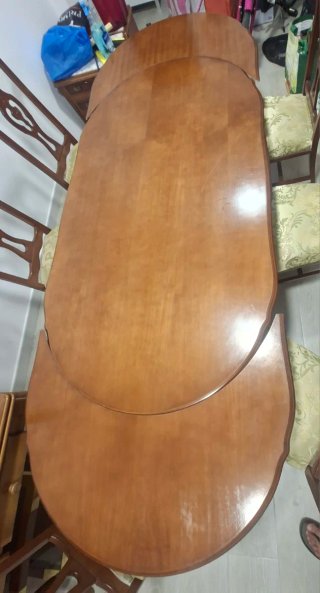 Mesa comedor madera extensible