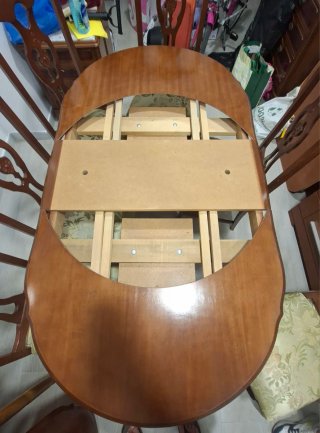 Mesa comedor madera extensible