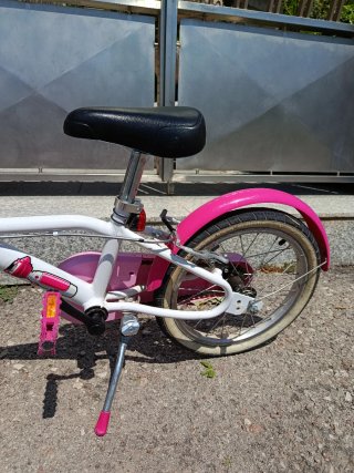 Bicicleta Infantil Btwin Rosa y Blanca