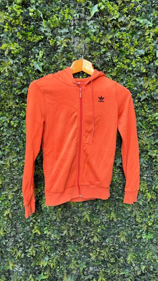 Sudadera Adidas Naranja con Cremallera